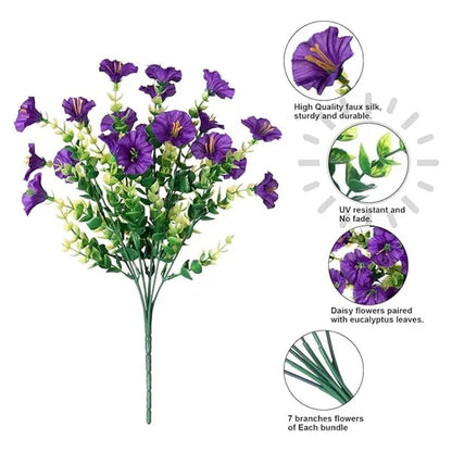 Fake Silk Colorful Morning Glory